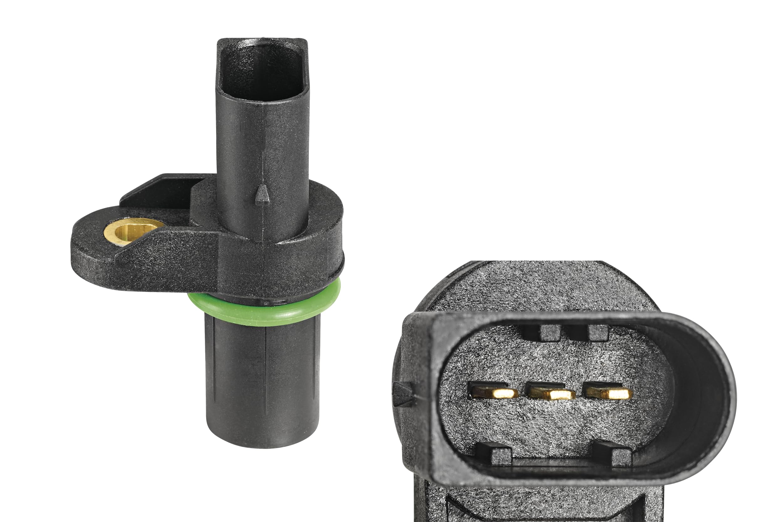 VALEO 253809 Sensor camshaft position Number of pins: 3 Plug type: D SHAPE Sensor technology: HALL With cable: NO Probe length [mm]: 28