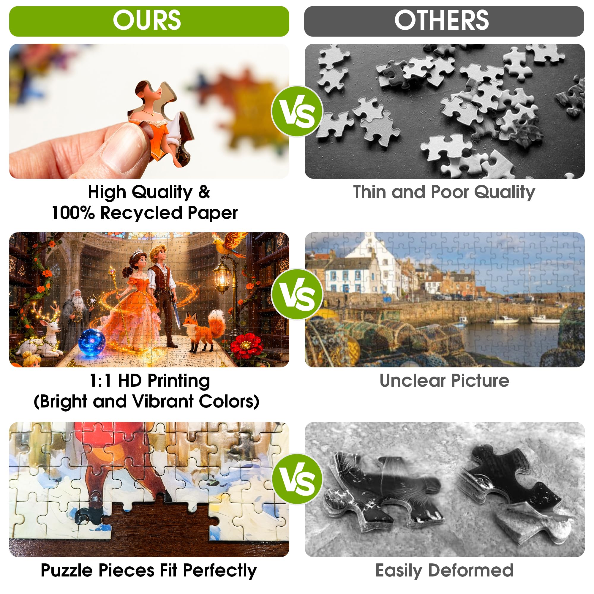 1000 Pieces Jigsaw Puzzle for Adults -Magic Bookstore Puzzle for Adults, Recycled Paper Jigsaw Puzzle 1000 Pieces - Image 3