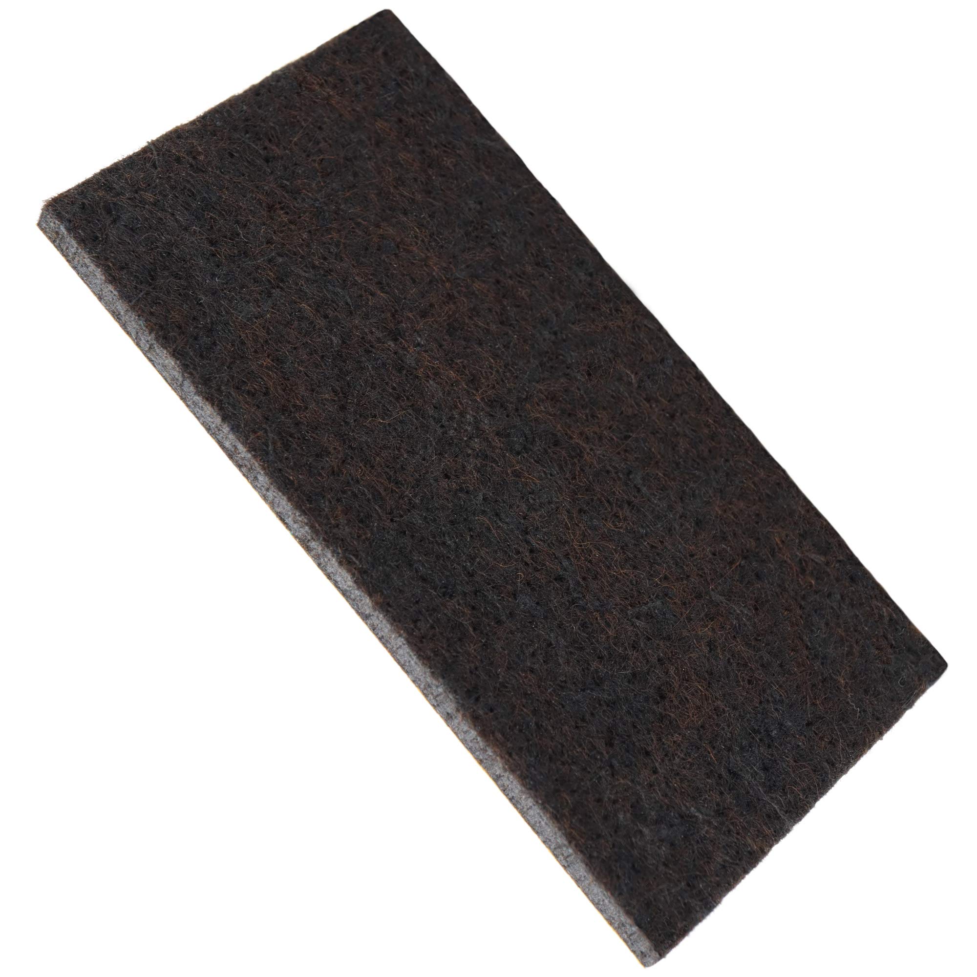 Adsamm® / 100 x Deslizadores de Fieltro autoadhesivos/Marrón / 50x100 mm/Rectangular/Patines de Fieltro para Muebles de 5,5 mm de Grosor