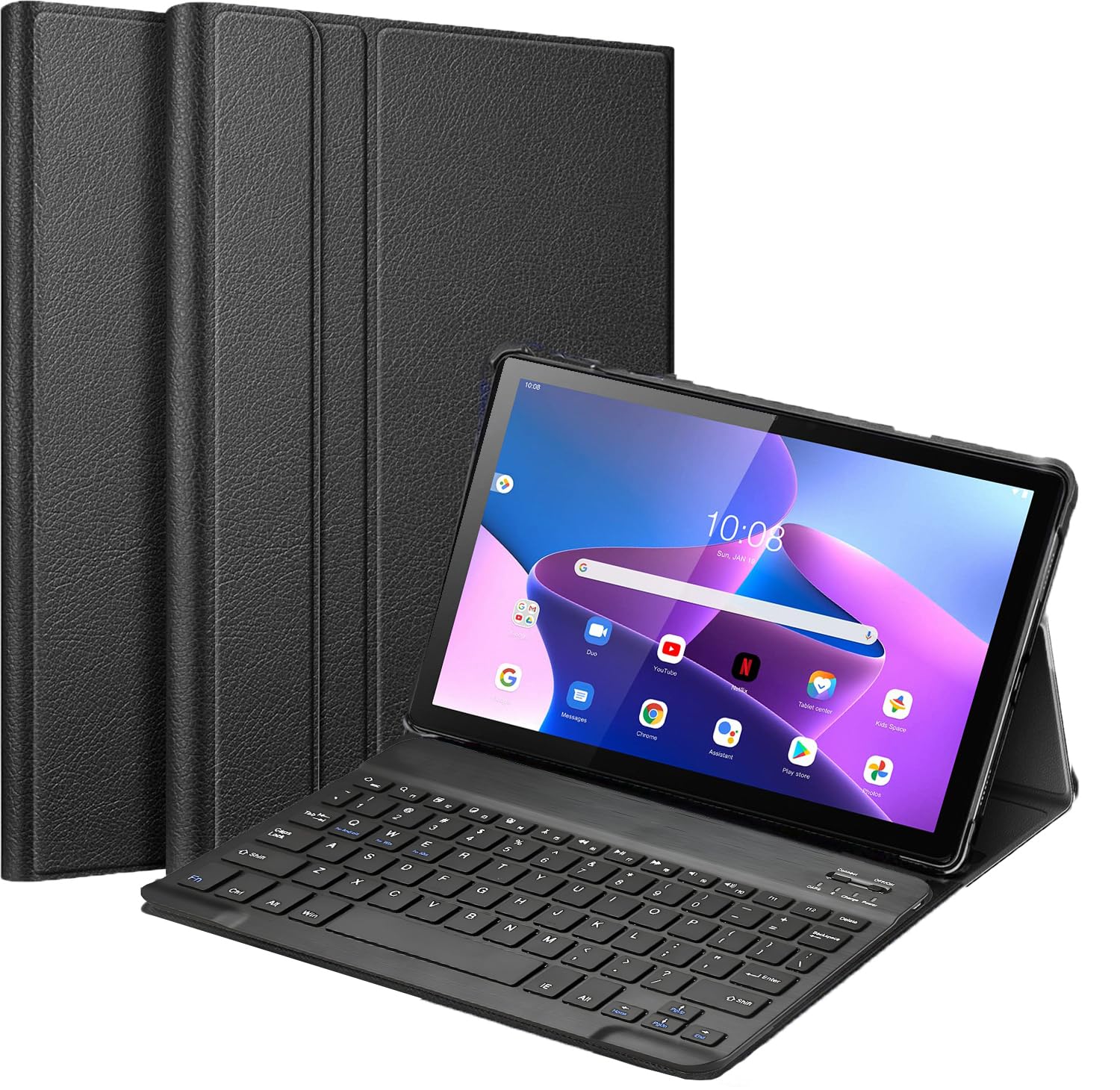 ProElite Detachable Wireless Bluetooth Keyboard flip case Cover for Lenovo Tab M10 FHD Plus 3rd Gen 10.6 inch Tablet (Will Not Fit M10 5G Model), Black (B0BKQ755W2) Amazon Price History, Amazon Price Tracker