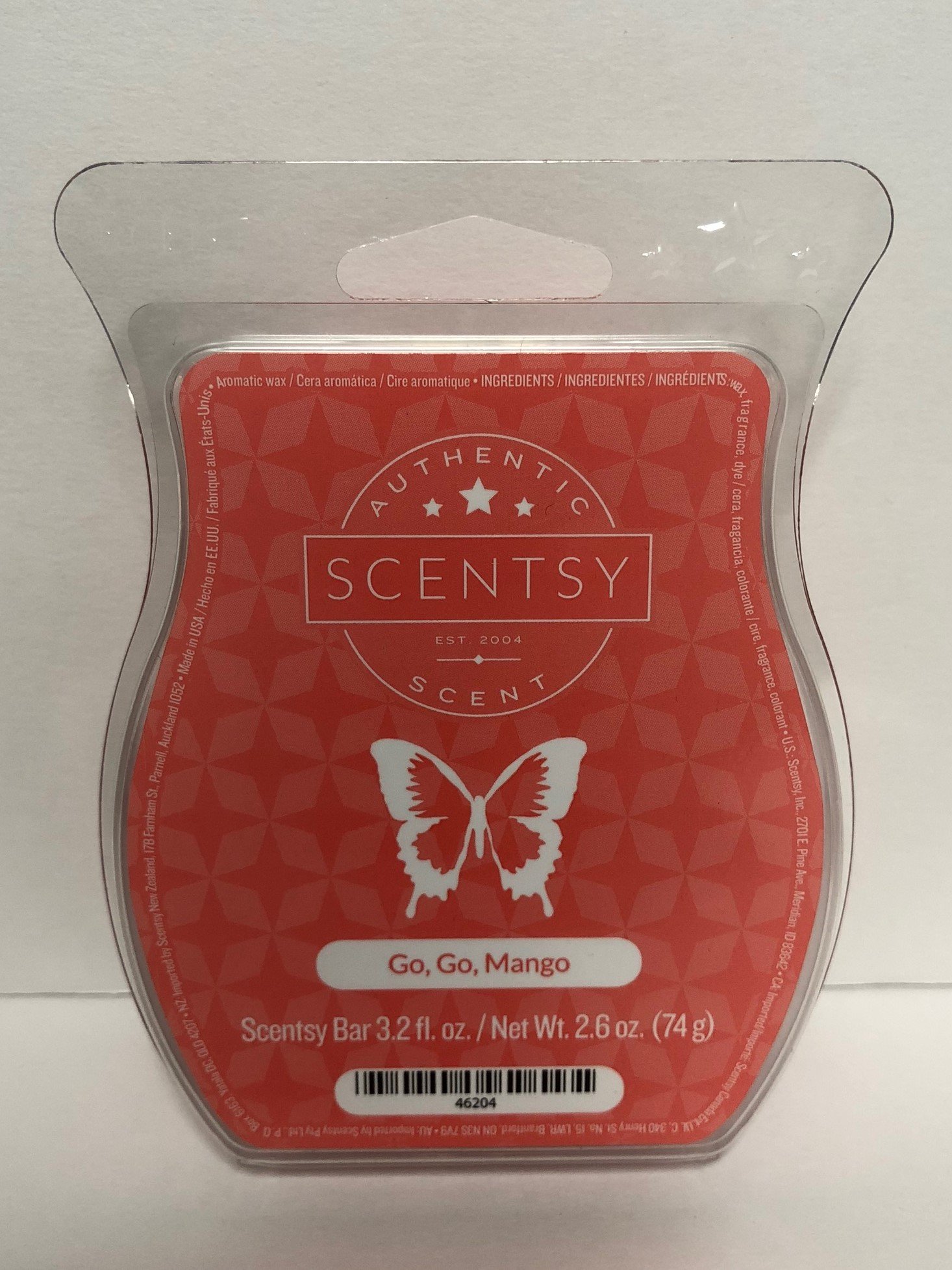 ScentsyGo, Go, Mango Wickless Candle Tart Wax 3.2 Fl Oz, 8 Squares