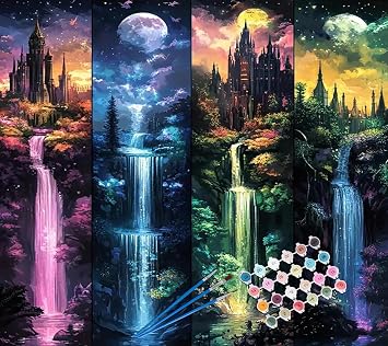 YALKIN Paint by Number for Adult Kits, DIY Oil Painting Kits for Adults Beginners on Canvas for Home Wall Decor Gifts 16x20 inch/40X50CM No Frame