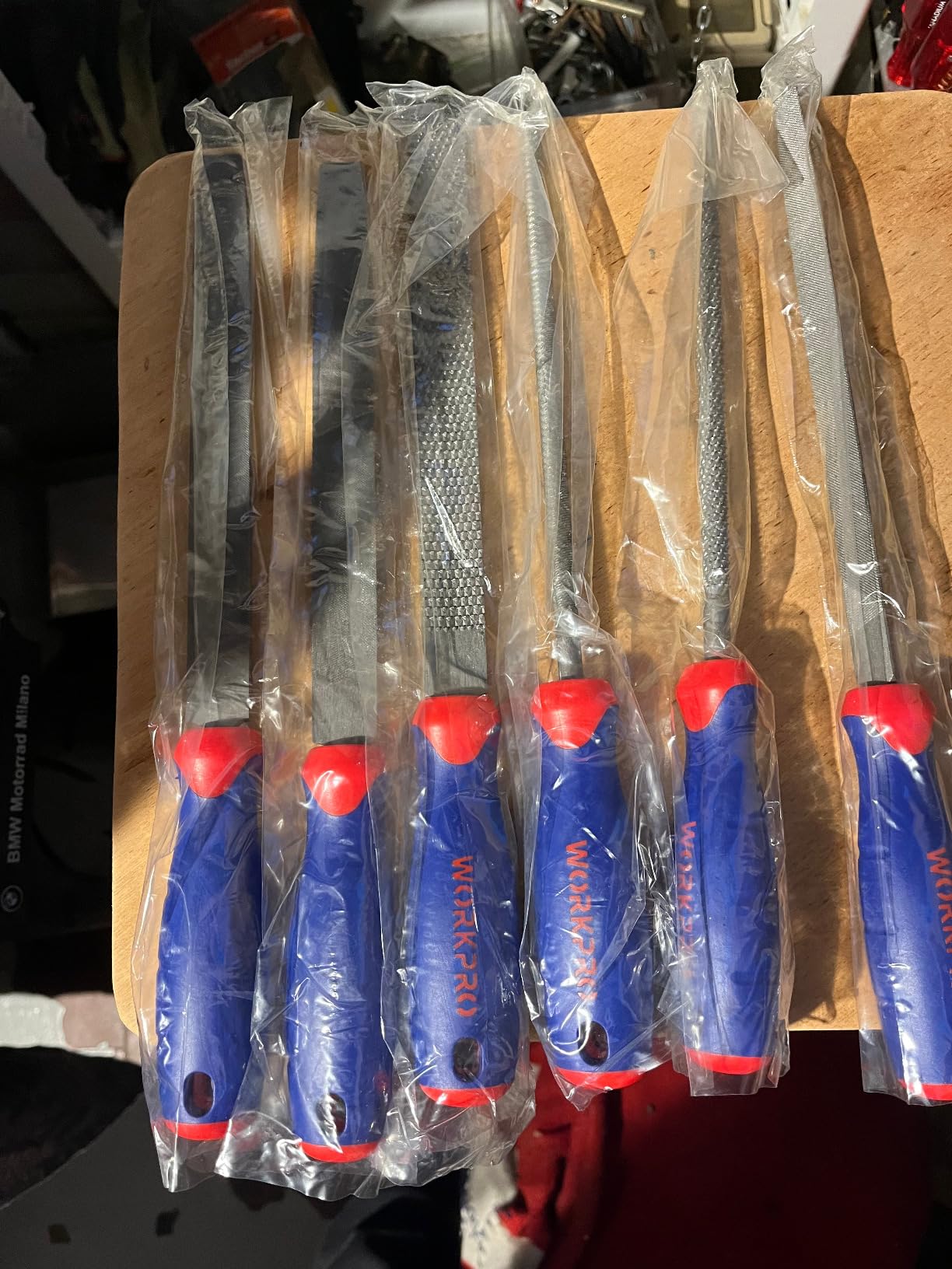 WORKPRO Set Lime E Raspe Per Legno 6 Pezzi - Forme Multiple | Acciaio Carbonio | Per Falegnameria E Fai Da Te - Foto 12