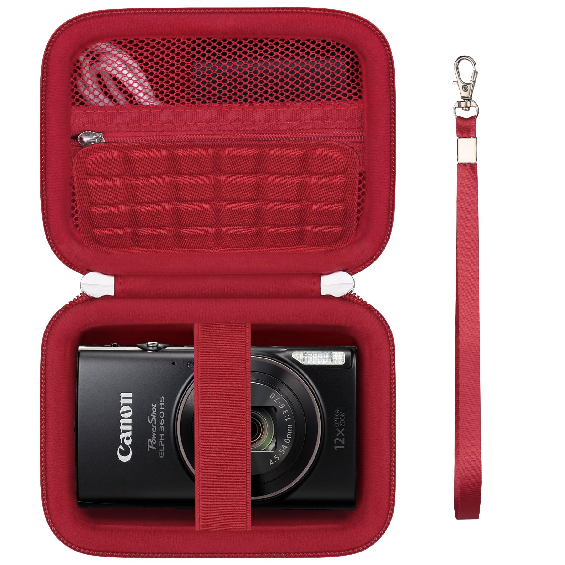 Camera Case for Canon PowerShot ELPH 360 HS A Digital Camera, Red