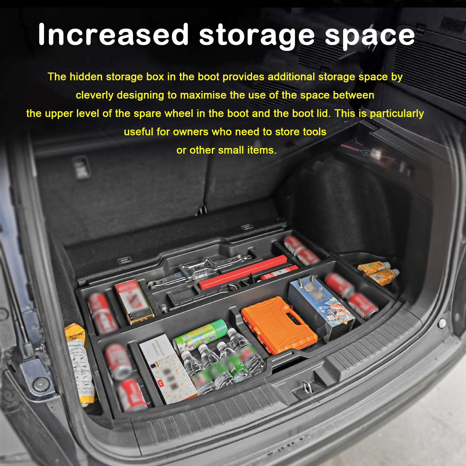 Amazon.com: QDXCJF Car Accessories Trunk Hidden Storage Box For