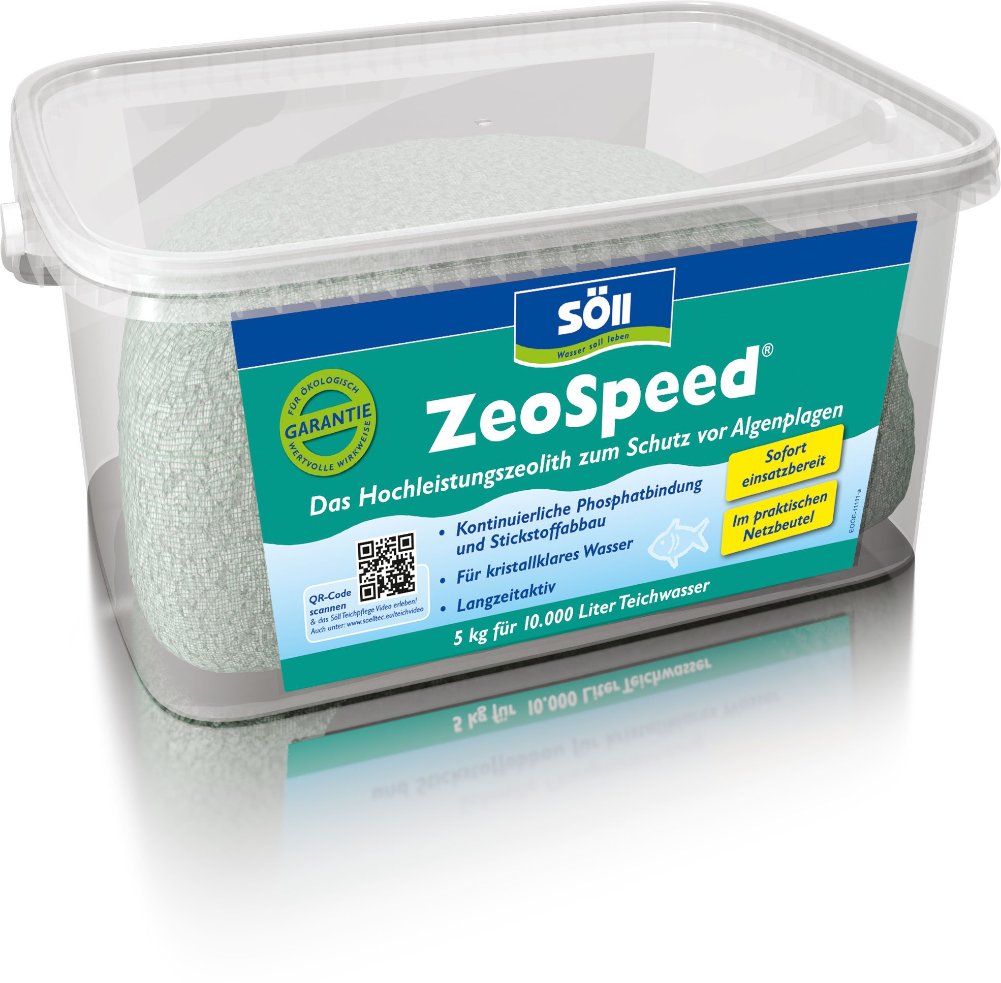 Söll 83697 ZeoSpeed, 5 kg - Hochleistungszeolith zum Schutz vor Algenplagen/gegen Phosphate und Stickstoffe/mineralisches Naturprodukt