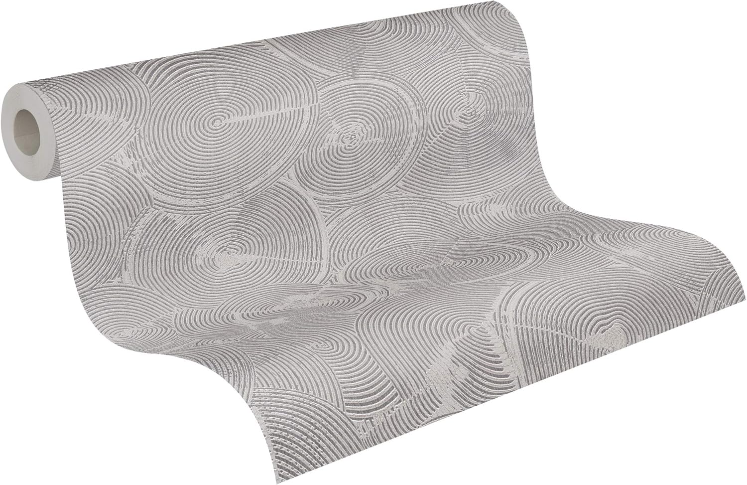 Geometric Wallpaper Metropolitan Stories 2 A.S. Création Non-Woven 10.05 m x 0.53 m Grey Metallic White Made in Germany 379002 37900-2