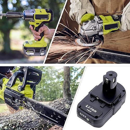 Miniatura 8 de Repuesto mejorado de 3000 mAh para batería Ryobi de 18 V, compatible con Ryobi 18V ONE+ batería P103 P102 P105 P107 P108 P109 P122 18 voltios litio