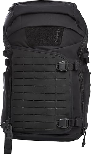 Vertx Siege 25L Tactical Backpack – Durable Nylon EDC Pack with Expandable MOLLE Front, Laptop Sleeve, and Organized Storage, It's Black - One Size
