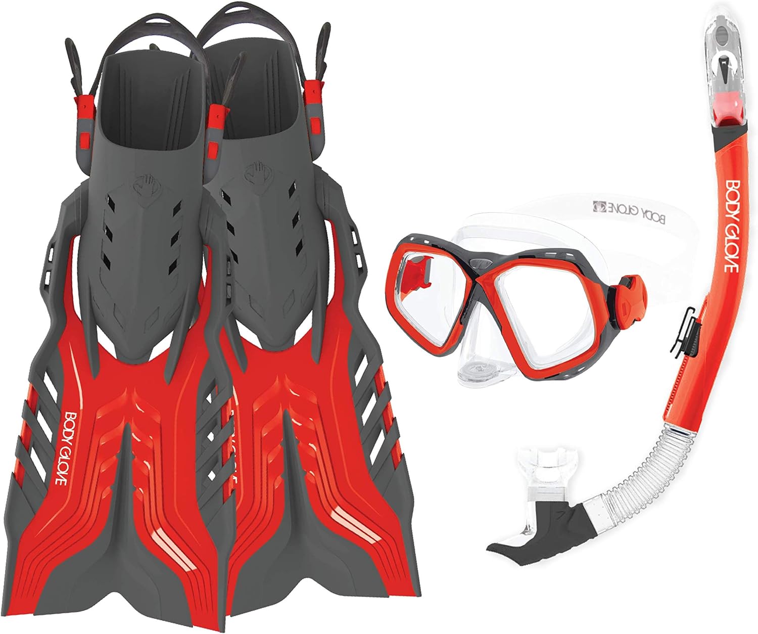 Body Glove Aquatic Fiji Mask Snorkel and Fins Set