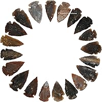 Vista 8 de Amazing Gemstone Punta de flecha de cuarzo Aura de Titanio, cristal y piedra curativa, cabeza de flecha de roca pedernal – 2 a 3 puntas de flecha