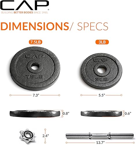 Miniatura 3 de CAP Barbell Juego de mancuernas ajustables  Múltiples opciones