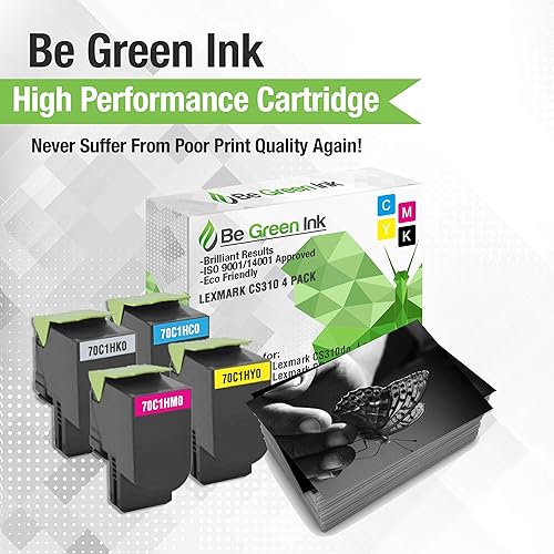 Miniatura 3 de Be Green Ink Cartucho de tóner de repuesto compatible para Lexmark CS310dn CS410dn CS310n CS310 CS510de CS410n CS410 CS510-701HK 70C1HK0 701HC