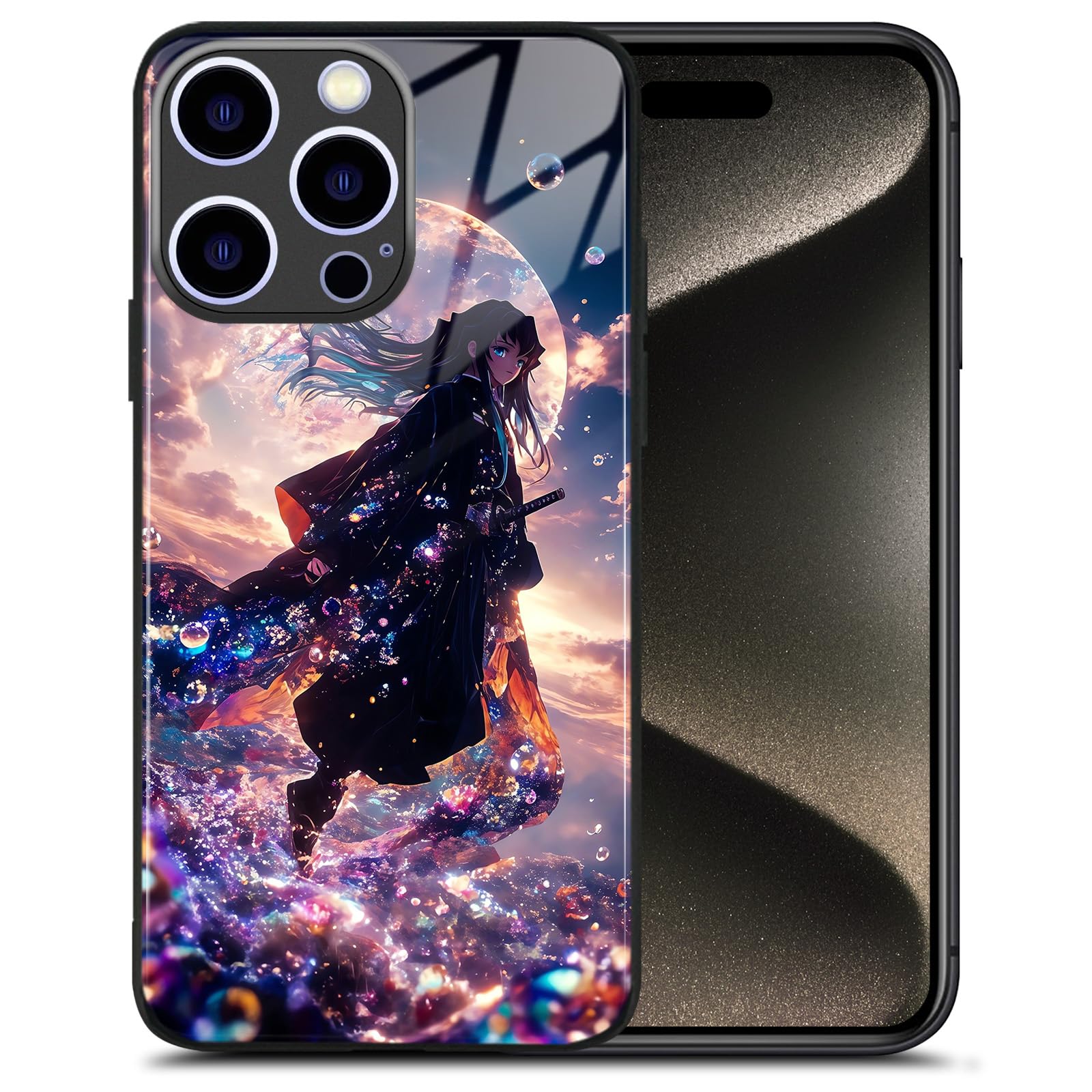 Amazon.com: Anime Art for iPhone 16 Pro Glass Phone Case, Manga