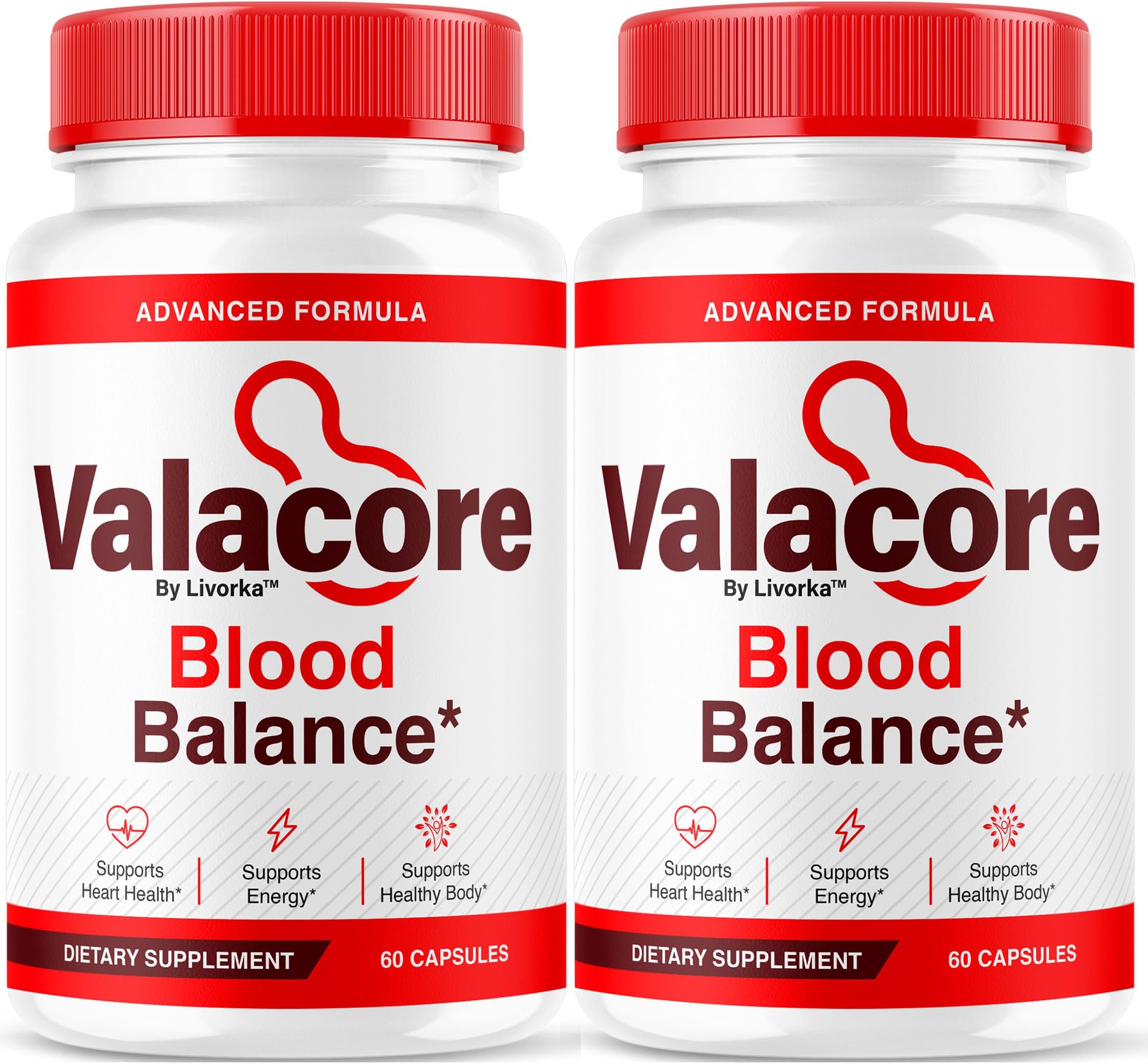 (2 Pack) Valacore Pills - Official Valacore Blood Support Advanced Formula, Valacore Pills Maximum Strength, Natural Val Core Health & Wellness Multivitamin Supplement, 120 Capsules for 2 Months
