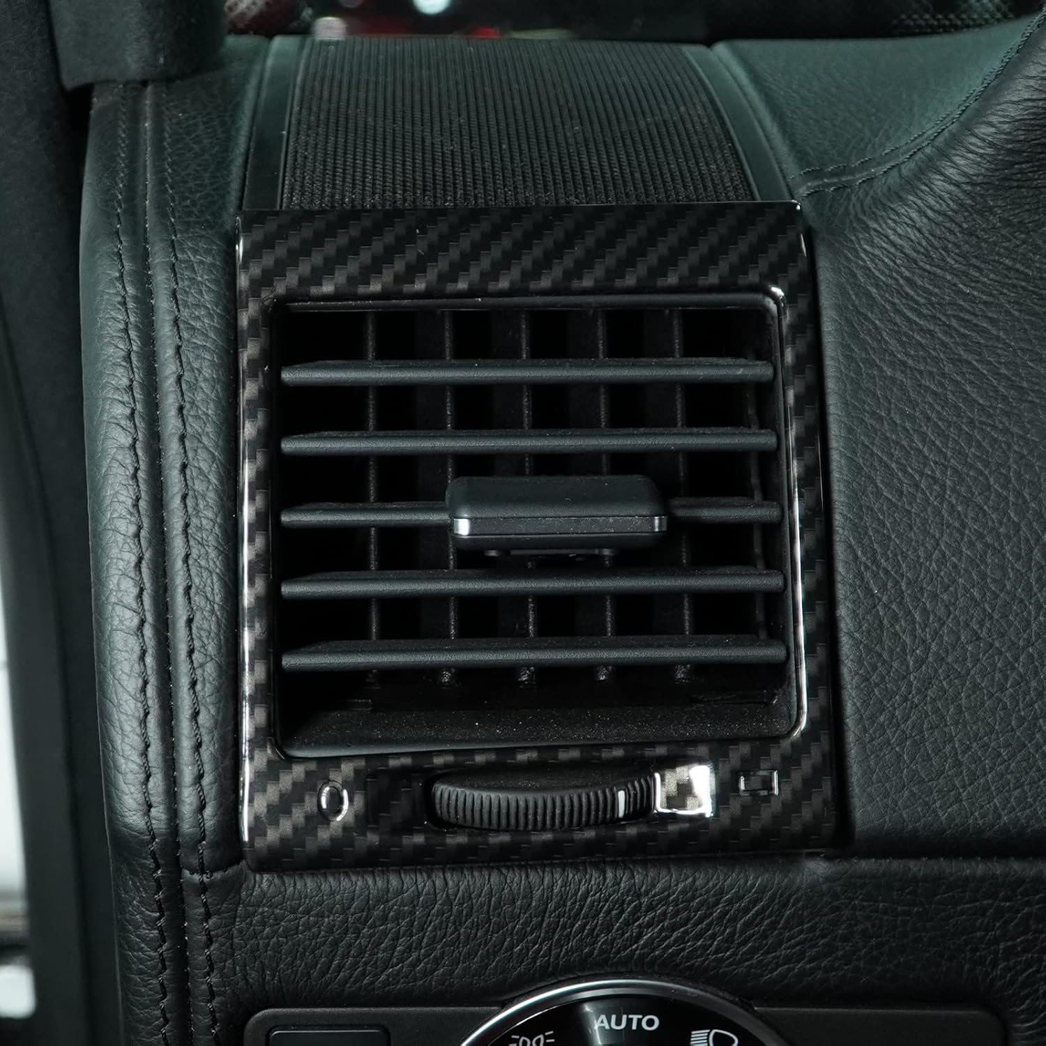 PIUGILH Side Dashboard Air Vent Trims Wind Outlet Decoration Stickers for Mercedes Benz G Class AMG Wagon Cross Country SUV W463 2004-2018,Side Center Console Air Vent Frame