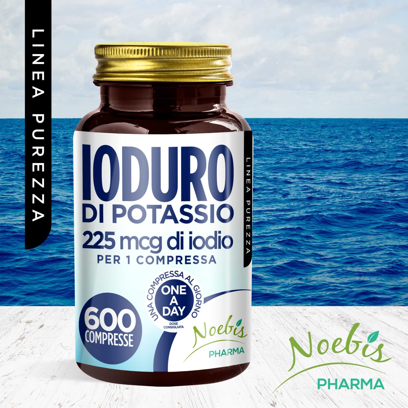 Yoduro de Potasio - 1200 Tabletas - 225 mcg de Yodo por 1 Comprimido - Suministro de Larga Duración