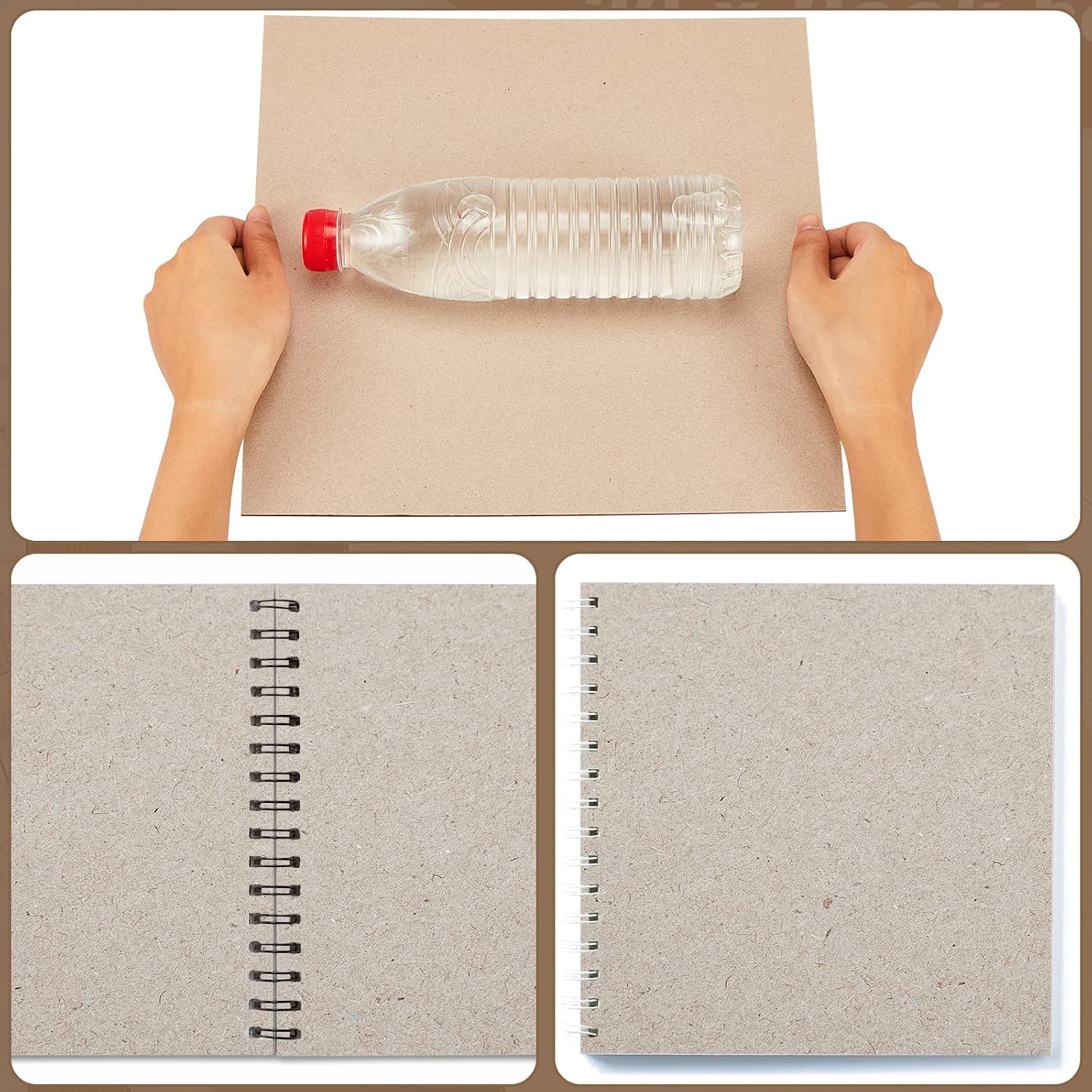 Lewtemi 20pcs Bookboard, Chipboard for Book Binding, 12 x 12''50pt, Gray image 5