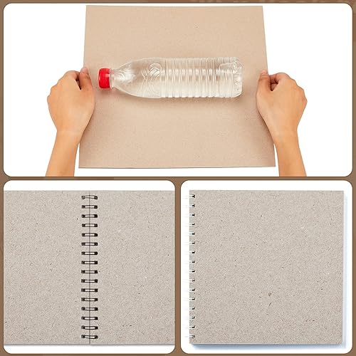 Miniatura 5 de 20 tableros de libros, tableros de aglomerado de diseño de papel kraft de alta resistencia, suministros de encuadernación para encuadernación de