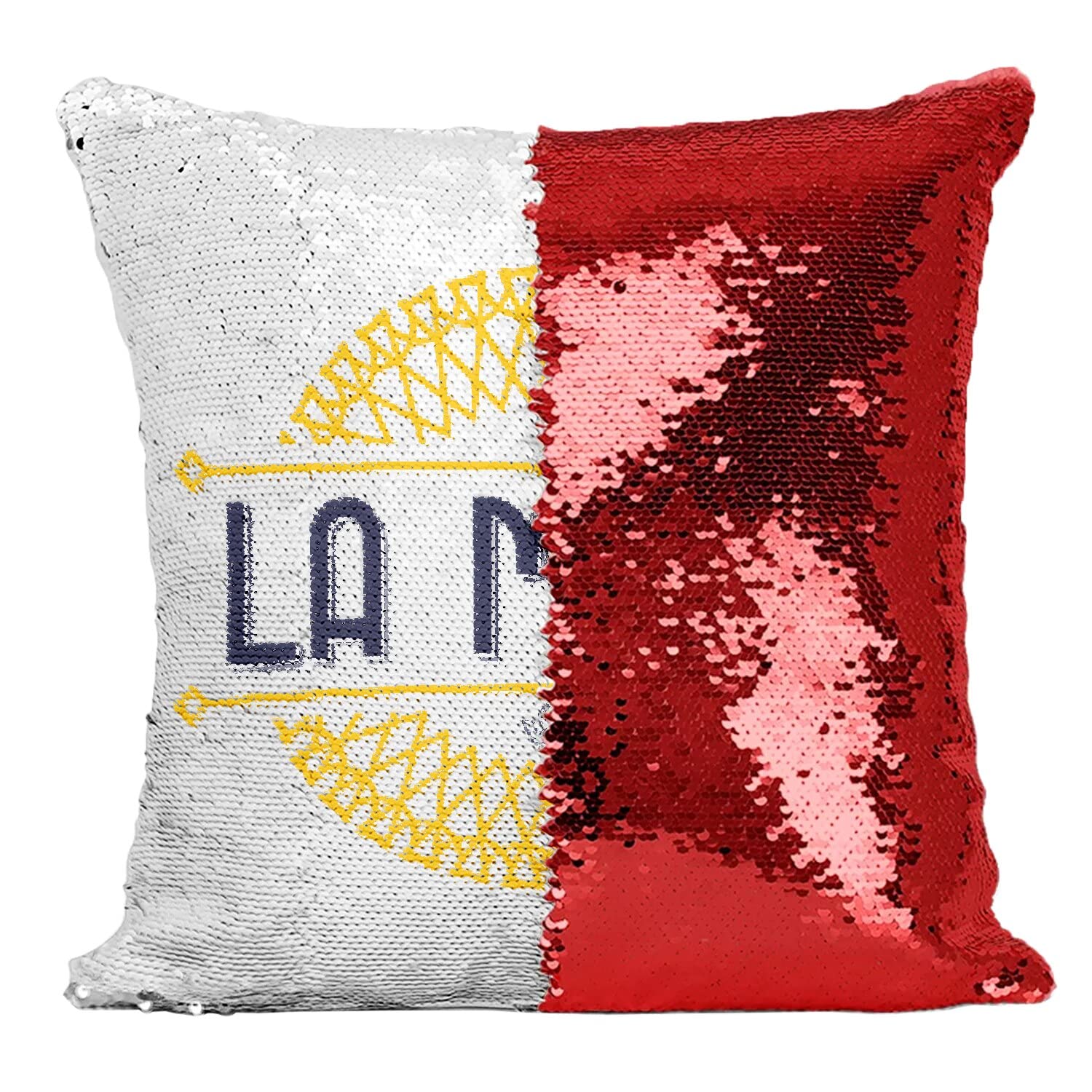 Coussin housse sequin rouge luxe la mome chic france pour salon moderne