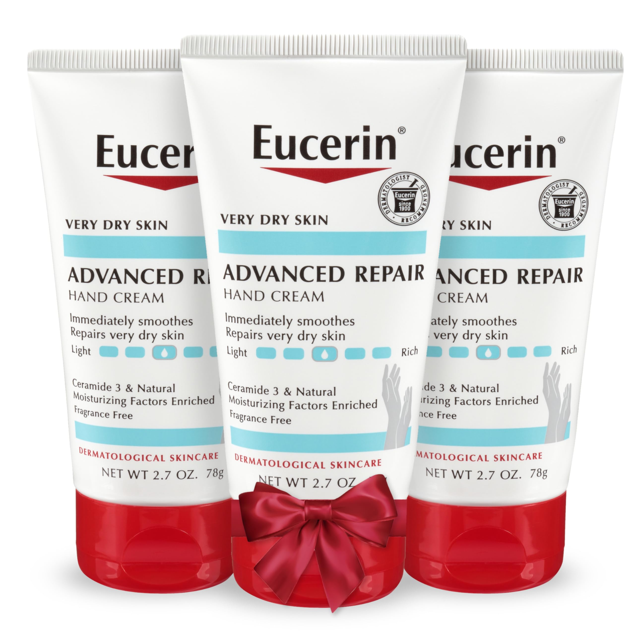 Eucerin Advanced Repair Hand Cream - Set of 3 2.7 oz Tube