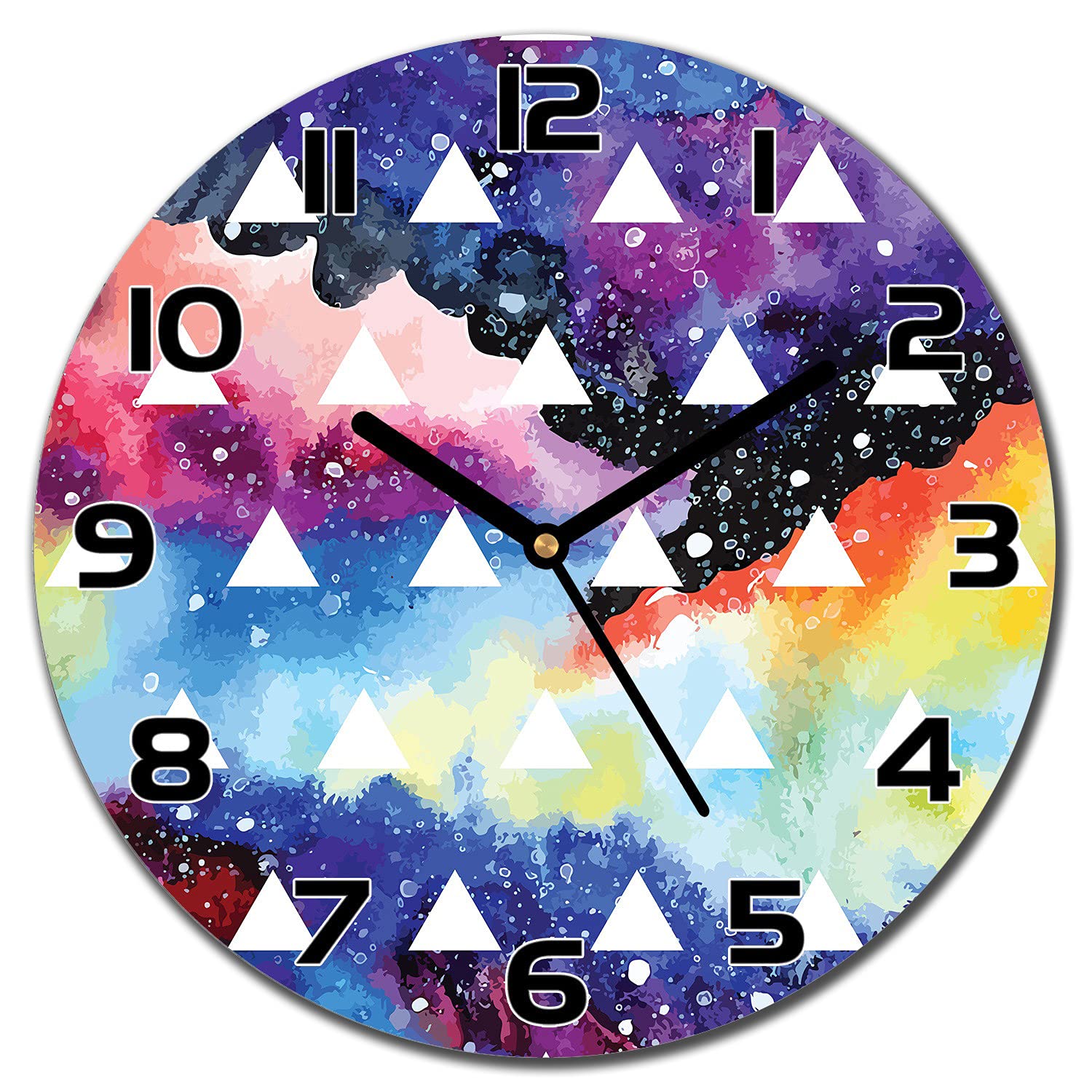 Horloge en verre moderne 30cm pour sublimer la decoration de votre salon ou cuisine