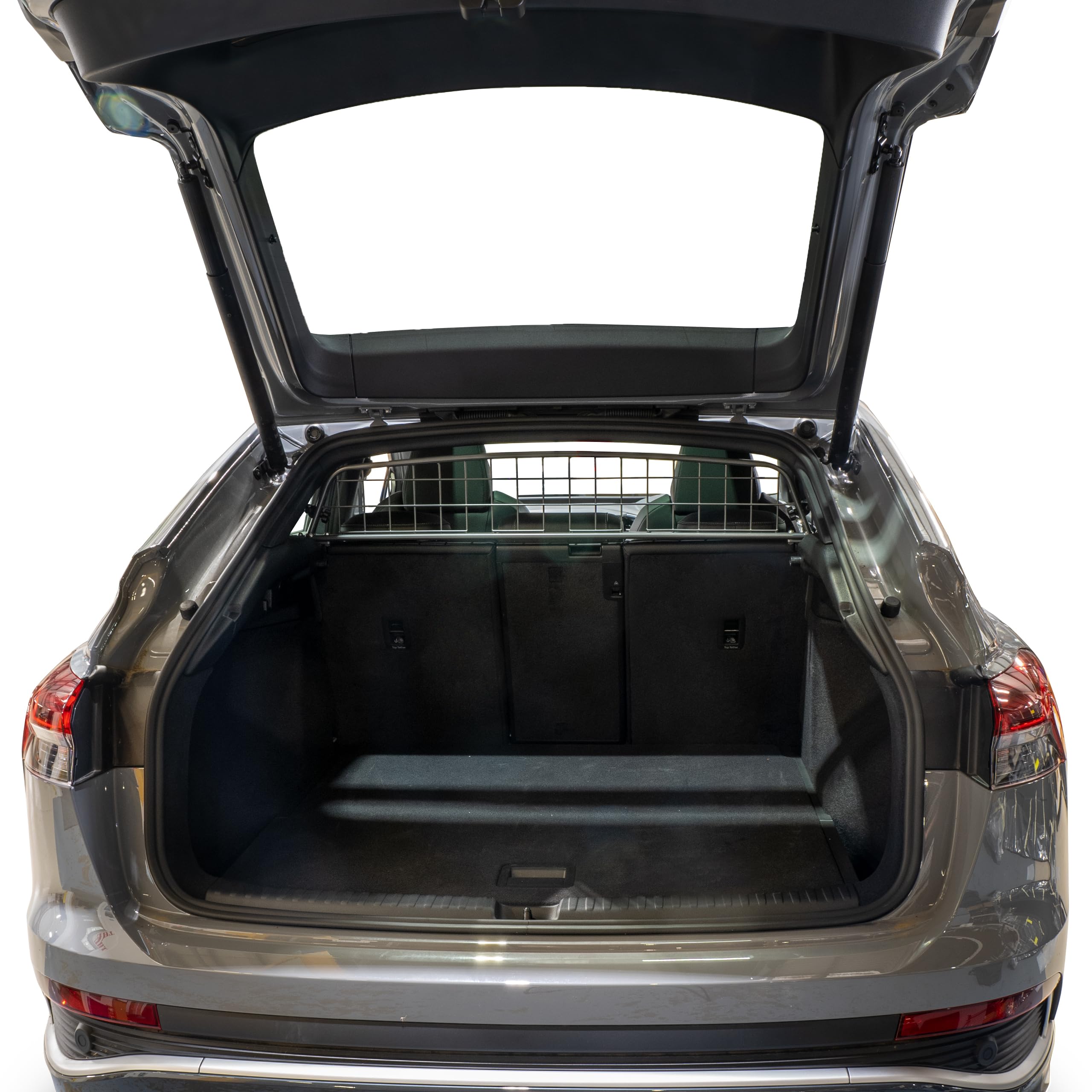 Travall Dog Guard compatible Audi Q4 Sportback e-tron (2021-Current) Vehicle Specific Boot Guard Tailored Fit Luggage Pet Barrier Separator Heavy Duty Powder Coated Steel
