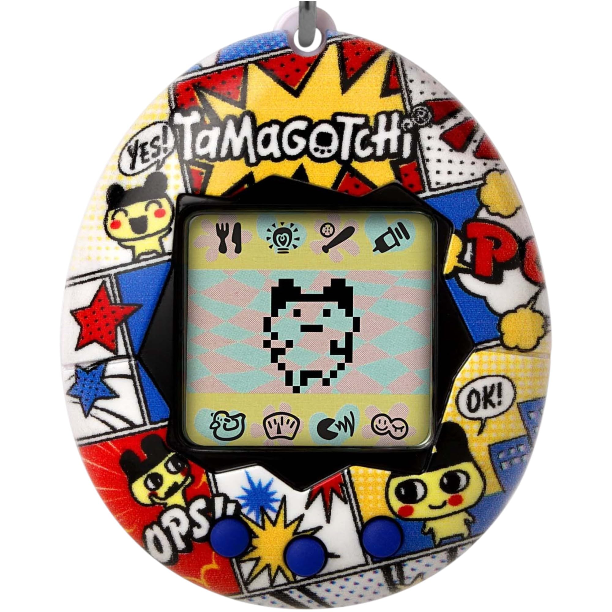 TAMAGOTCHI Original Comic Strip Shell Virtual Pet - Retro Pop-Art