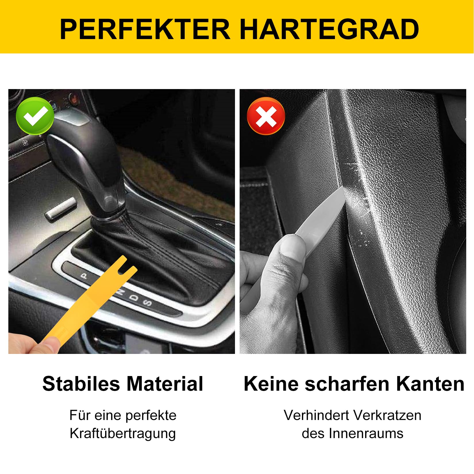 Kit Di Utensili Per Smontaggio Auto - 19 Pezzi In Nylon - Leve Per Rimozione Pannelli E Clip - Foto 7