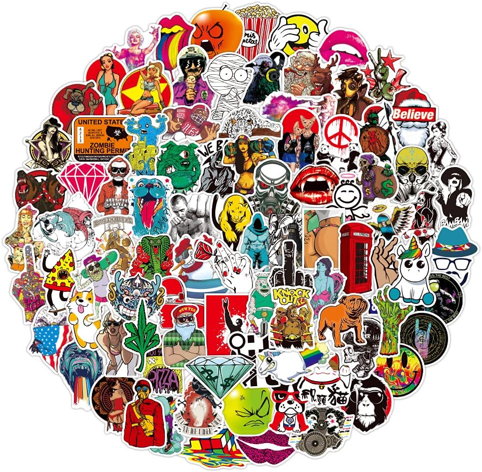 200 Stück Aesthetic Sticker Set | VSCO Style Aufkleber | Für Laptop, Wasserflasche & Handy