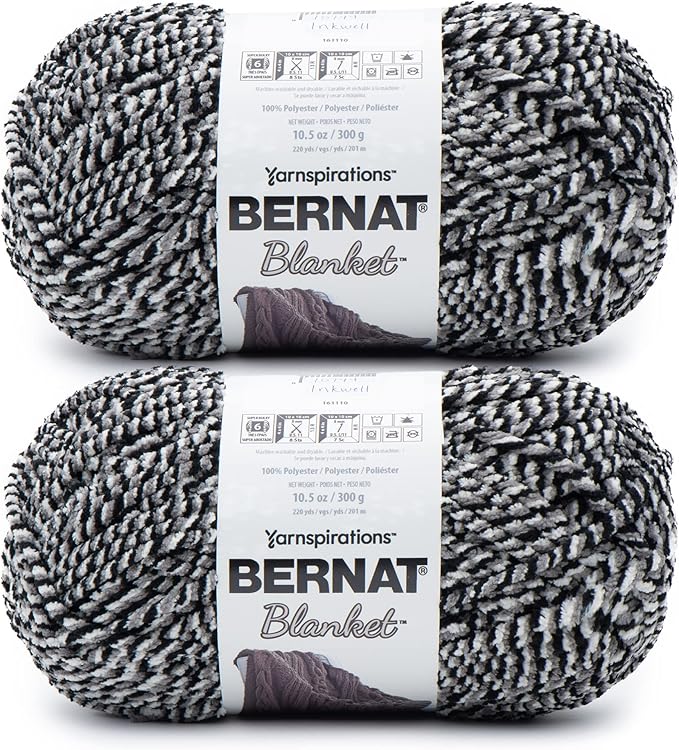 Bernat Blanket Inkwell Yarn 2 Pack of 300g/10.5oz