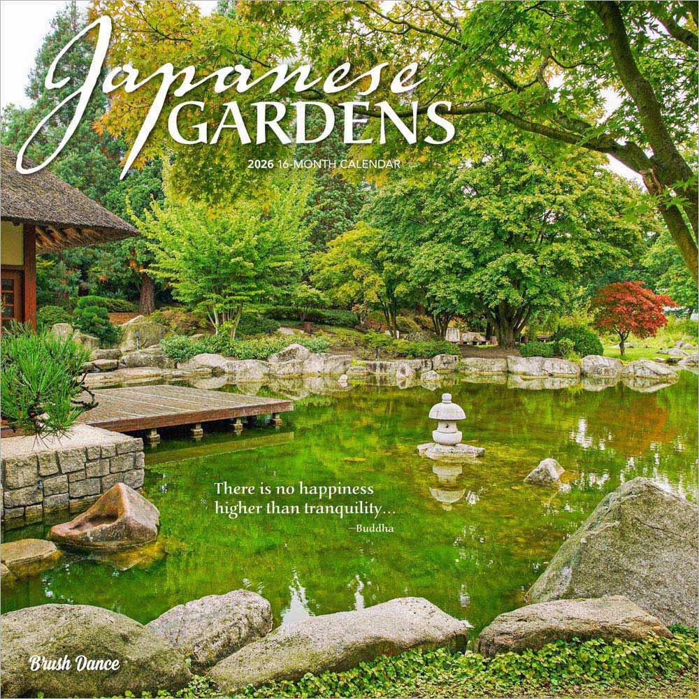 Japanese Gardens - Japanische Gärten 2026 - 16-Monatskalender: Original BrownTrout-Kalender [Mehrsprachig] [Kalender]