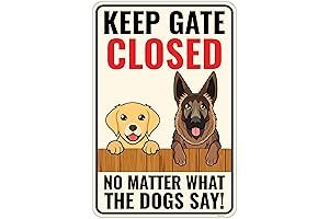 Venicor Dog Keep Gate Closed Sign: Secure Your Home and Alert Visitors...