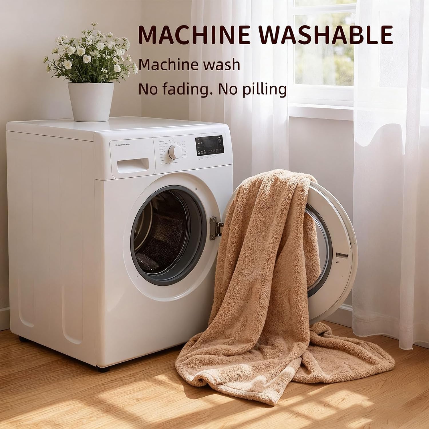 Wearable Blanket Poncho for Women & Men - 59"x31" Flannel Fleece Shawl Wrap, Soft Office Chair Blanket