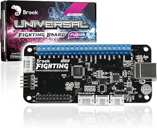 Miniatura 1 de Brook Universal Fighting Board Fusion - Versión de encabezado preinstalada, para la solución PS5 Fighting Games, compatible con Street Fighter 6 y