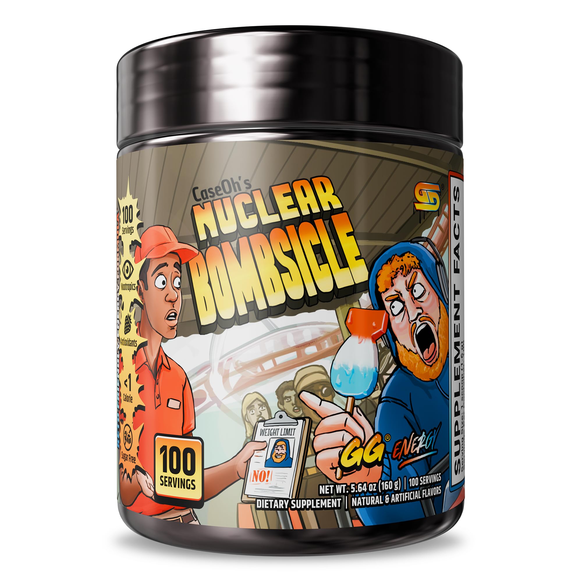 Amazon.com: Gamer Supps GG Energy - CaseOh's Nuclear Bombsicle by