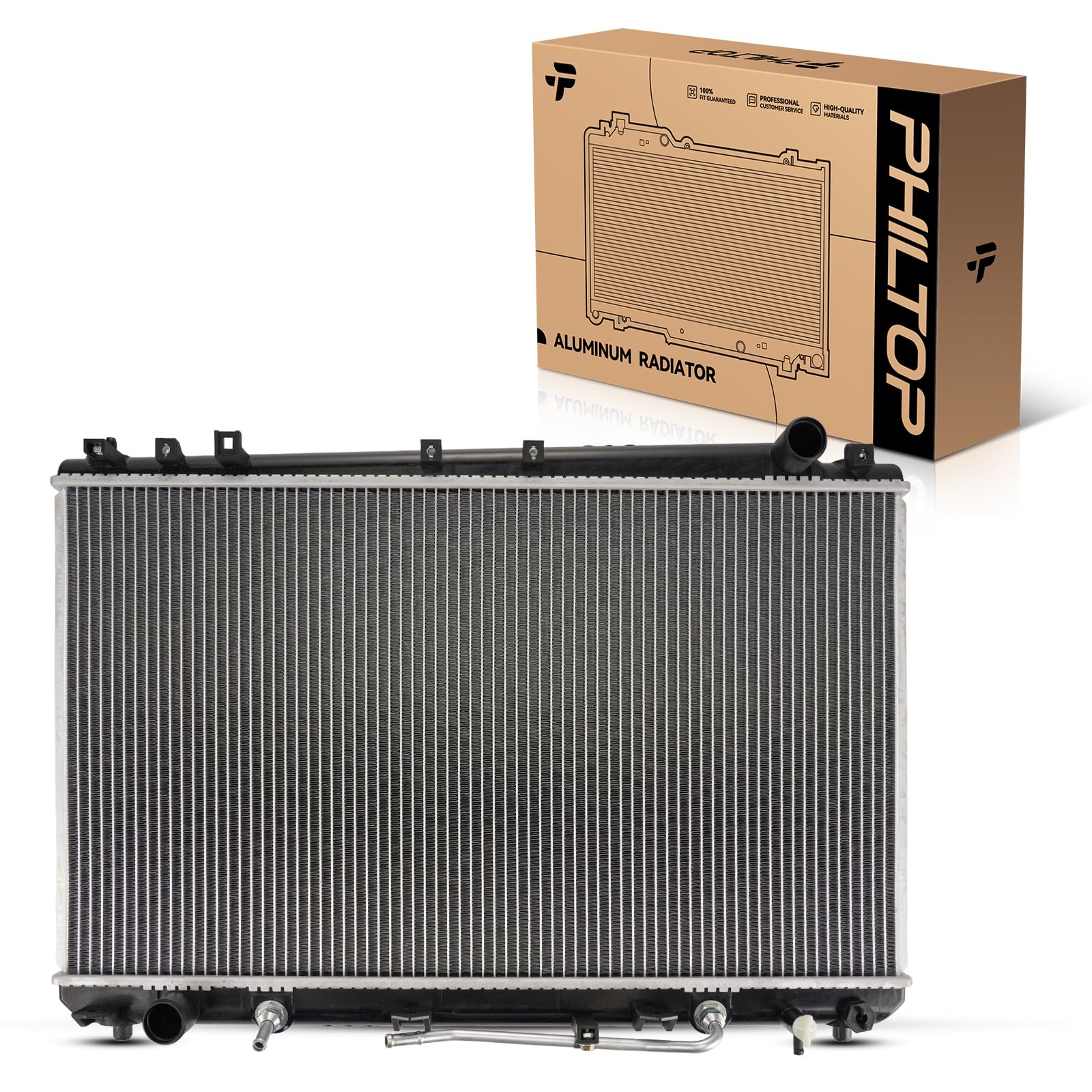 PHILTOP Automotive Replacement Engine Radiator for 2000-2004 Avalon Transmission Oil Cooler Included