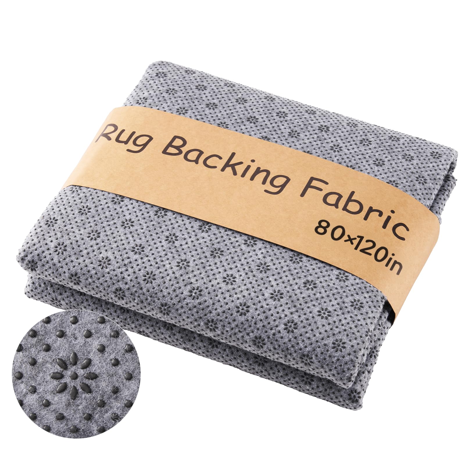 BESGEER 80×120 Inch 2mm Non-Slip Rug Backing Tufting Cloth