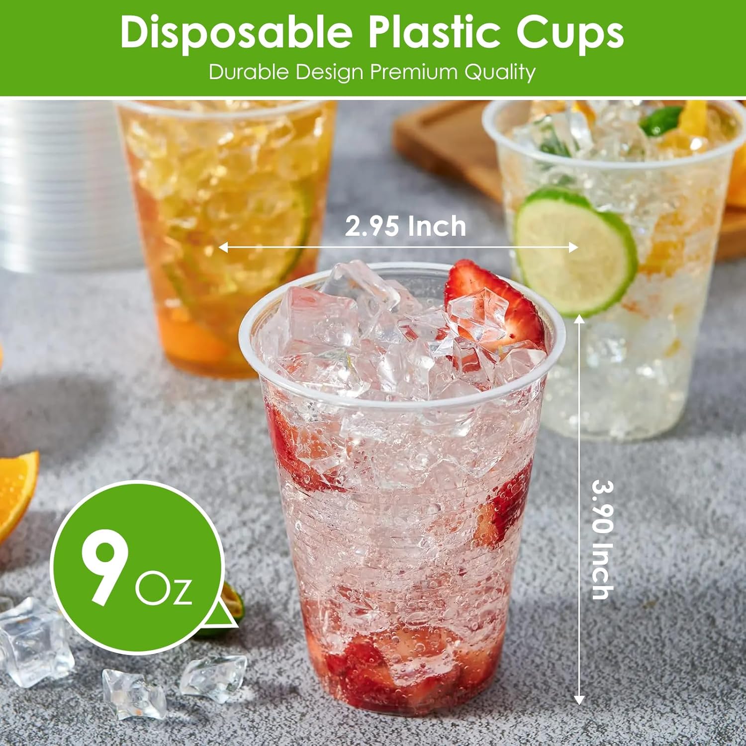 Clear Plastic Cups, Clear cups, Disposable Cups, Disposable Drinking Cups,