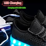 LED Light Up Shoes for Women Men, Unisex LED Shoes USB Charging Adult Halloween Flashing Sneakers Dancing Mesh Upper Glowing Luminous Trainers