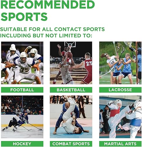 Miniatura 5 de Delta Dental Protector bucal deportivo atlético aceptado por la ADA, el doble de absorción de impacto, funciona con aparatos ortopédicos, 1 paquete