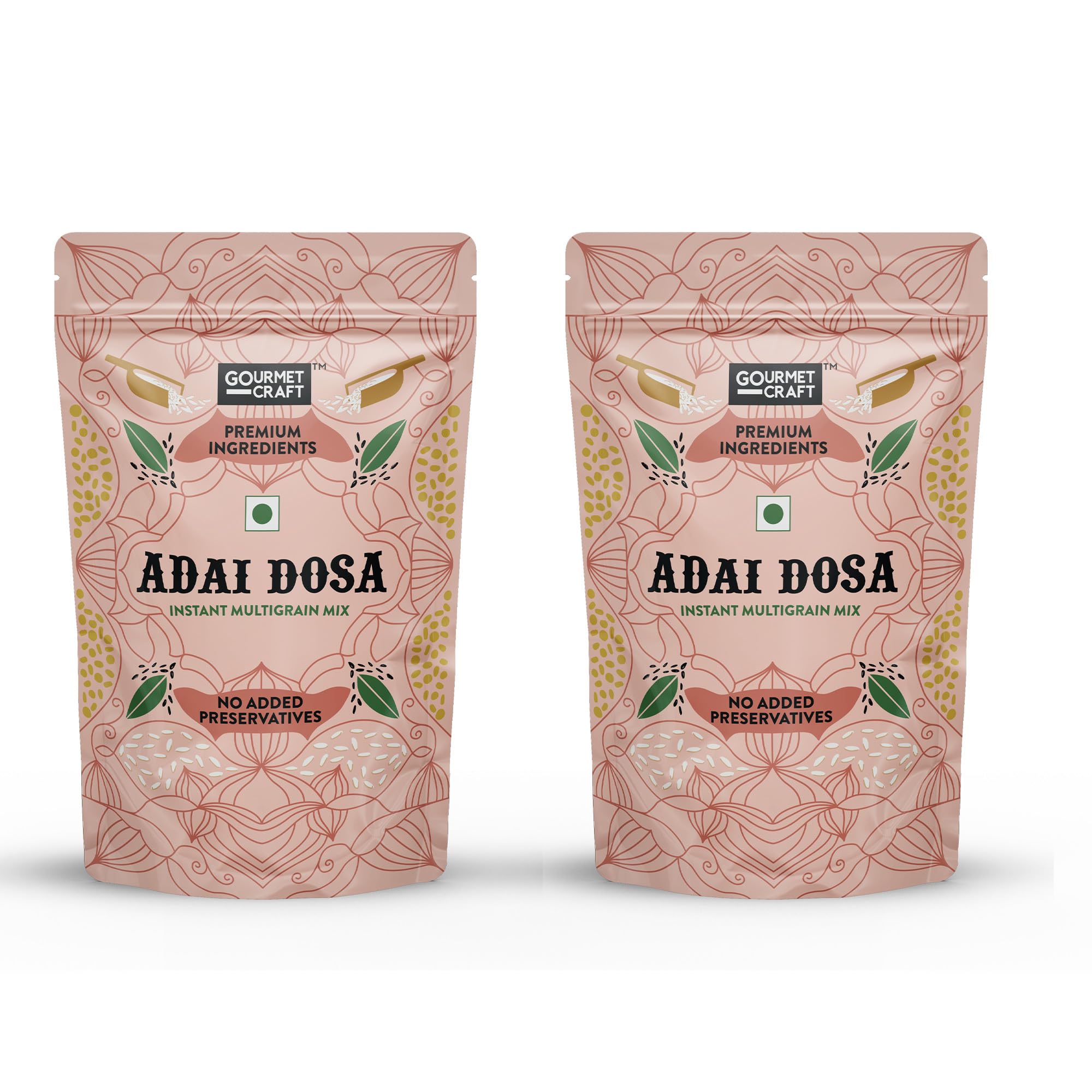 Gourmet Craft Multigrain Adai Dosa Mix - Lentil-Rich, Protein-Packed Dosa Batter | Instant Dosa Batter | Breakfast Mix | No Artificial Colours and Preservatives | Homemade Style | Easy Preparation (250g, Pack of 2) (B0CRYF2M28) Amazon Price History, Amazon Price Tracker