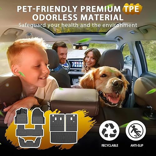 Vista 191 de Powerty Alfombras resistentes para BMW X3 2018 a 2024 y BMW X4 2019 a 2024, a medida para accesorios de X3 y X4, de elastómero termoplástico 3D