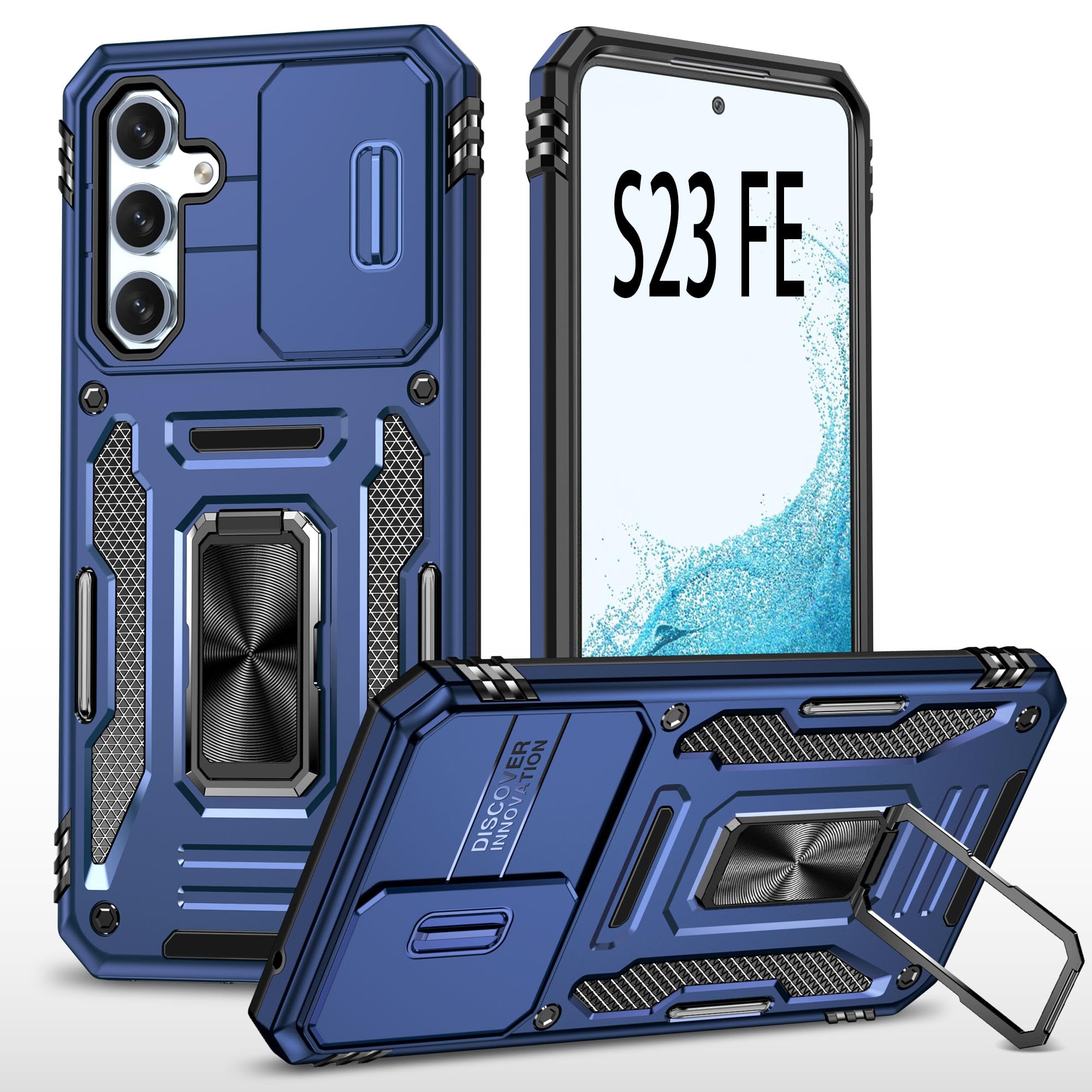 Amazon.com: Cqukbile for Samsung Galaxy S23 FE 5G Phone Case with 