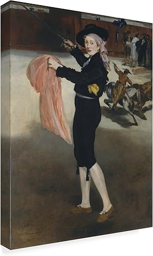 Miniatura 2 de Trademark Fine Art Mademoiselle V en el disfraz de una espada por Edouard Manet, 18x24 pulgadas, multicolor