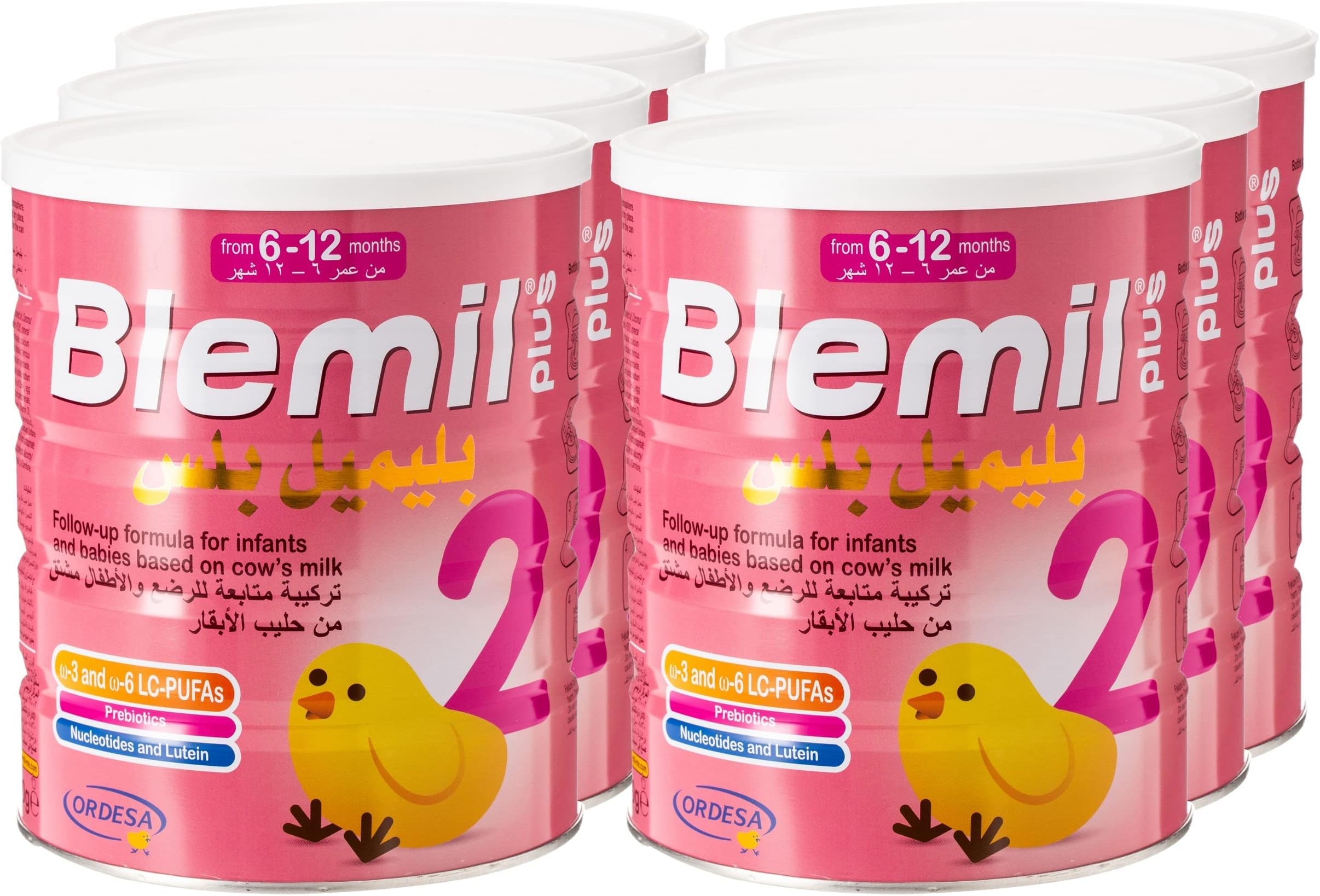 Ordesa Blemil PlUS 2 Follow- Up Formula Milk - 800 G (Pack Of 6)