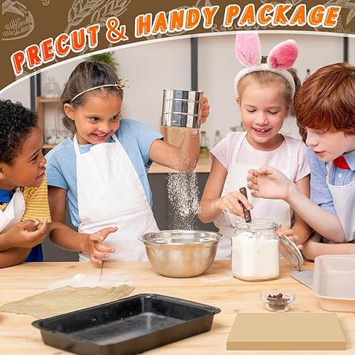 Miniatura 5 de Yeaqee 1000 hojas de papel pergamino sin blanquear de 12 x 16 pulgadas, hoja de envoltura de pan de galletas, papel desechable, para microondas,