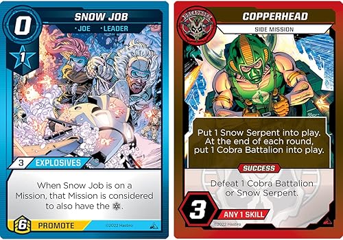 Miniatura 3 de Renegade Game Studios Juego de construcción de mazos G.I. Joe: Coldsnap Expansion - It's Cold Blooded Chaos, incluye 2 nuevas misiones de historia,