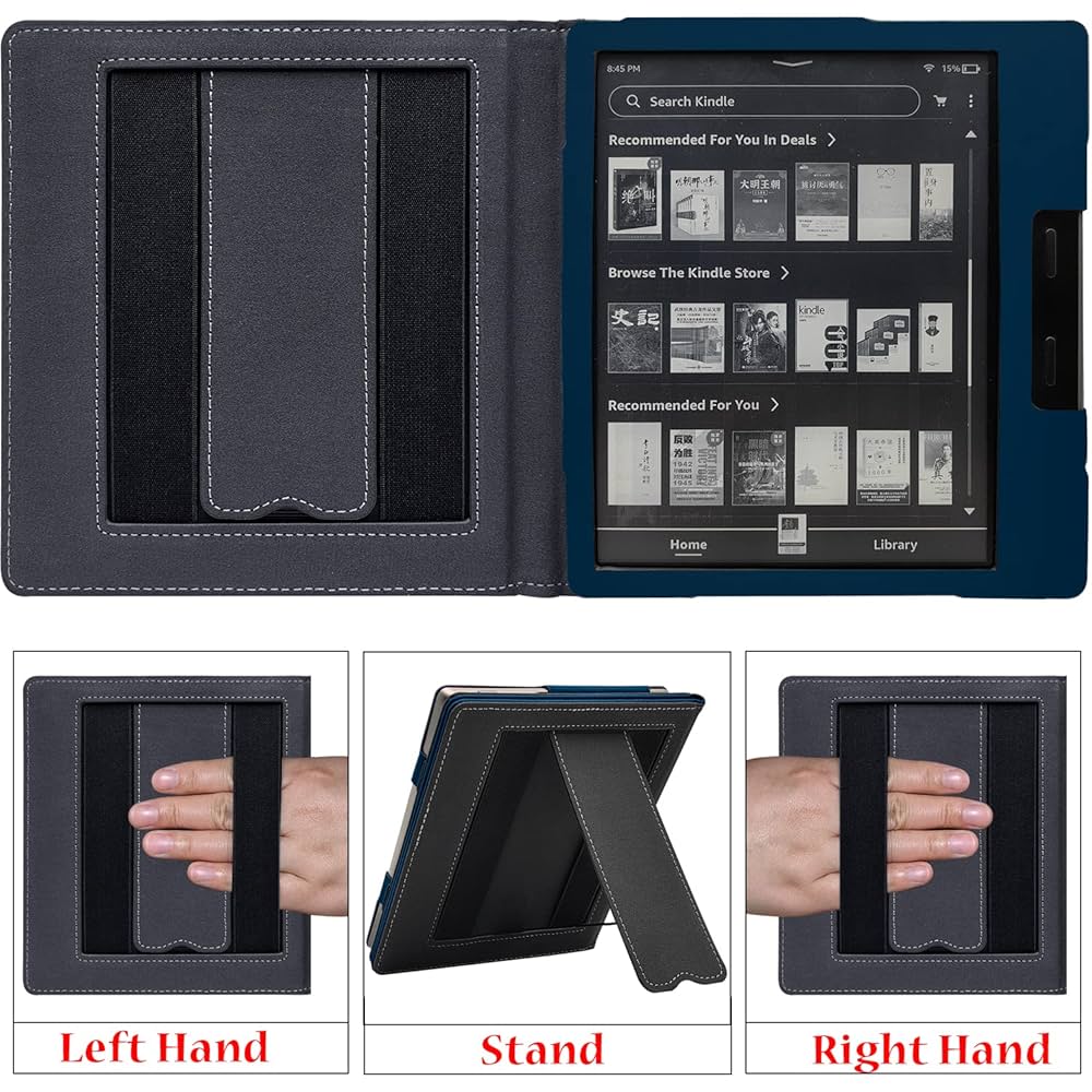Amazon.com: UMUBUHOMS Kindle Oasis Case with Double Hand