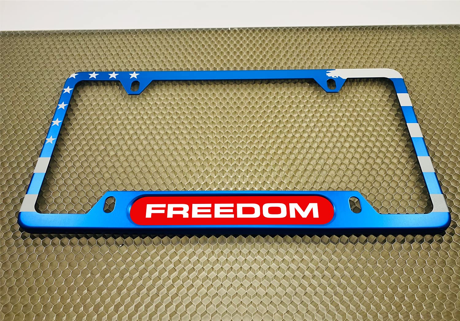 USA Patriotic | American Flag Custom Personalized Anodized Aluminum Thin Top | - Picture 25 of 133